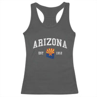 Arizona State Flag Grand Canyon State Established 1912 Racerback Tank Top