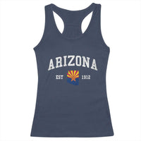 Arizona State Flag Grand Canyon State Established 1912 Racerback Tank Top