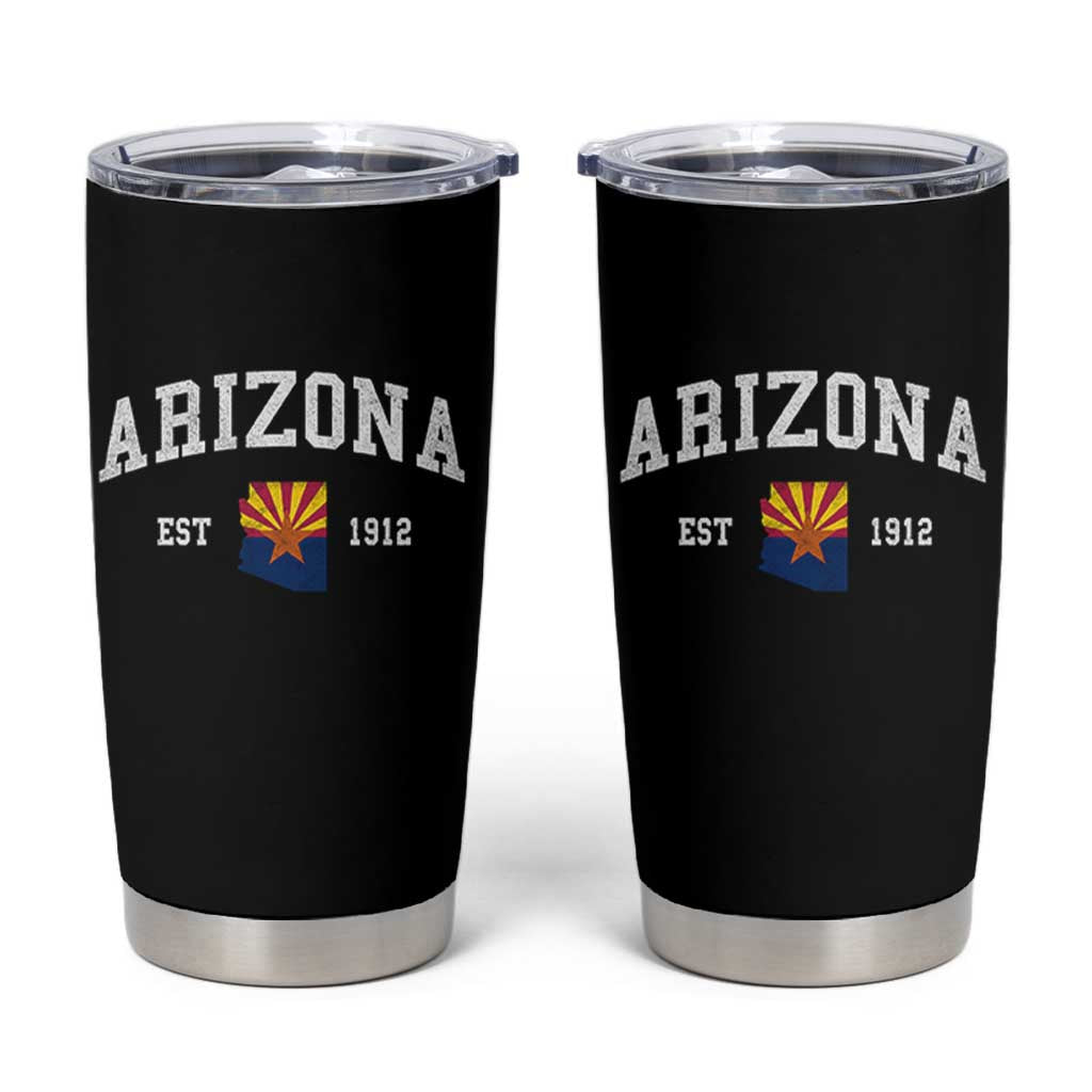 Arizona State Flag Grand Canyon State Established 1912 Tumbler Cup