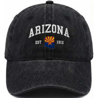 Arizona State Flag Grand Canyon State Established 1912 Washed Cotton Baseball Cap