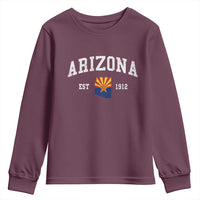 Arizona State Flag Grand Canyon State Established 1912 Youth Sweatshirt