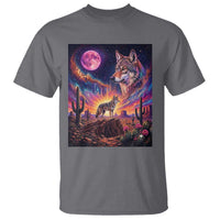 Arizona Coyote Vintage Desert Moon Retro Cactus T Shirt Southwest Wildlife Western Adventure Graphic