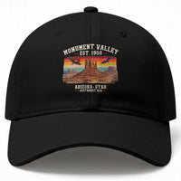 Retro Monument Valley Arizona Utah Sunset Established 1958 Baseball Cap Southwest Desert Eagle Road Trip Nature Souvenir