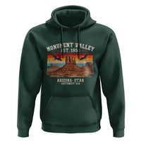 Retro Monument Valley Arizona Utah Sunset Established 1958 Hoodie Southwest Desert Eagle Road Trip Nature Souvenir