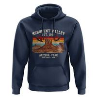 Retro Monument Valley Arizona Utah Sunset Established 1958 Hoodie Southwest Desert Eagle Road Trip Nature Souvenir