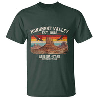 Retro Monument Valley Arizona Utah Sunset Established 1958 T Shirt Southwest Desert Eagle Road Trip Nature Souvenir