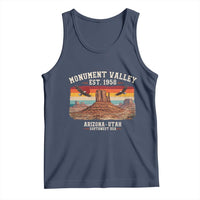 Retro Monument Valley Arizona Utah Sunset Established 1958 Tank Top Southwest Desert Eagle Road Trip Nature Souvenir