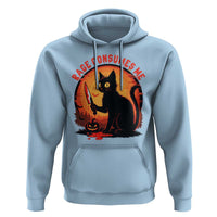 Funny Black Cat Halloween Funny Black Cat Murderous Cat With Knife Hoodie Rage Is Consuming Me - Wonder Print Shop