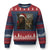 Funny Cat Selfie Bigfoot Xmas Sasquatch Ugly Christmas Sweater - Wonder Print Shop