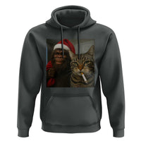 Funny Cat Selfie Bigfoot Christmas Sasquatch Hoodie - Wonder Print Shop