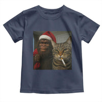Funny Cat Selfie Bigfoot Christmas Sasquatch Toddler T Shirt - Wonder Print Shop