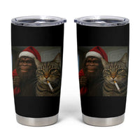 Funny Cat Selfie Bigfoot Christmas Sasquatch Tumbler Cup