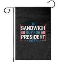 The Sandwich Guy for President 2028 Garden Flag Free DC Funny Political Satire - Wonder Print Shop