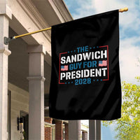 The Sandwich Guy for President 2028 Garden Flag Free DC Funny Political Satire - Wonder Print Shop