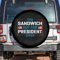 The Sandwich Guy for President 2028 Spare Tire Cover Free DC Funny Political Satire - Wonder Print Shop