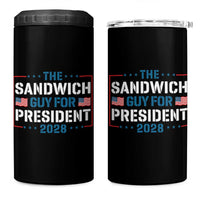 The Sandwich Guy for President 2028 4 in 1 Can Cooler Tumbler Free DC Funny Political Satire