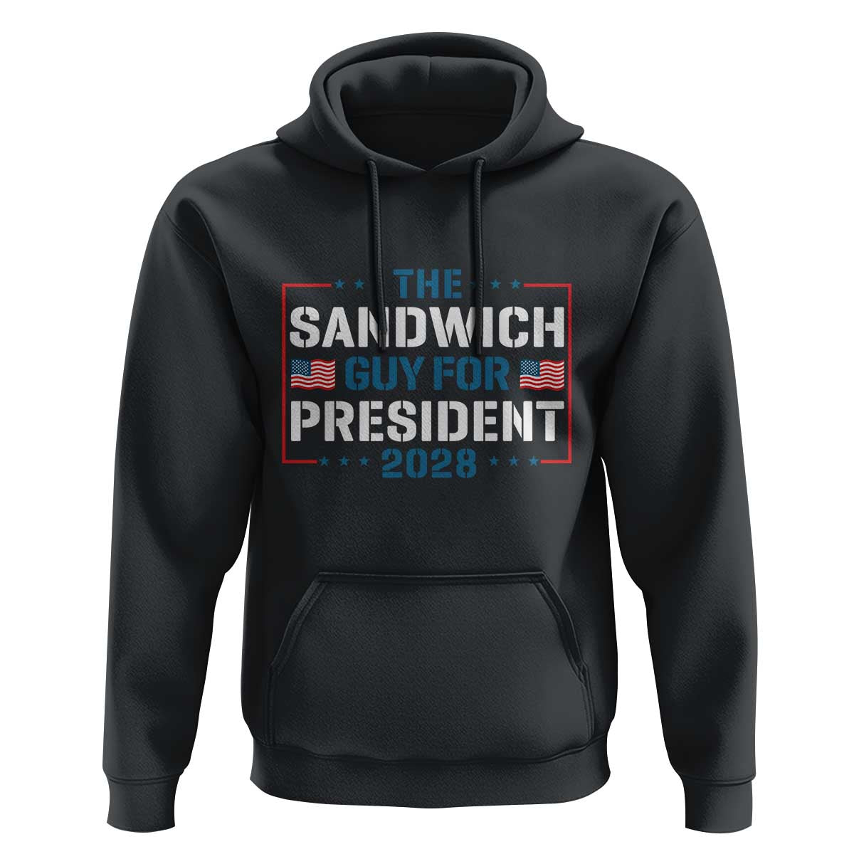 The Sandwich Guy for President 2028 Hoodie Free DC Funny Political Satire - Wonder Print Shop