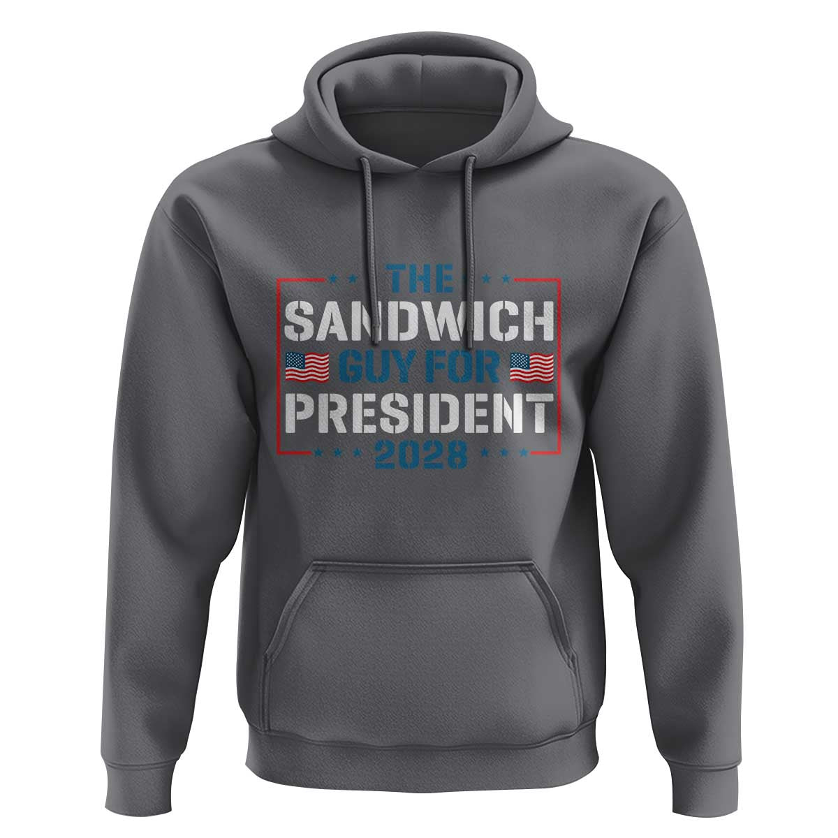The Sandwich Guy for President 2028 Hoodie Free DC Funny Political Satire - Wonder Print Shop