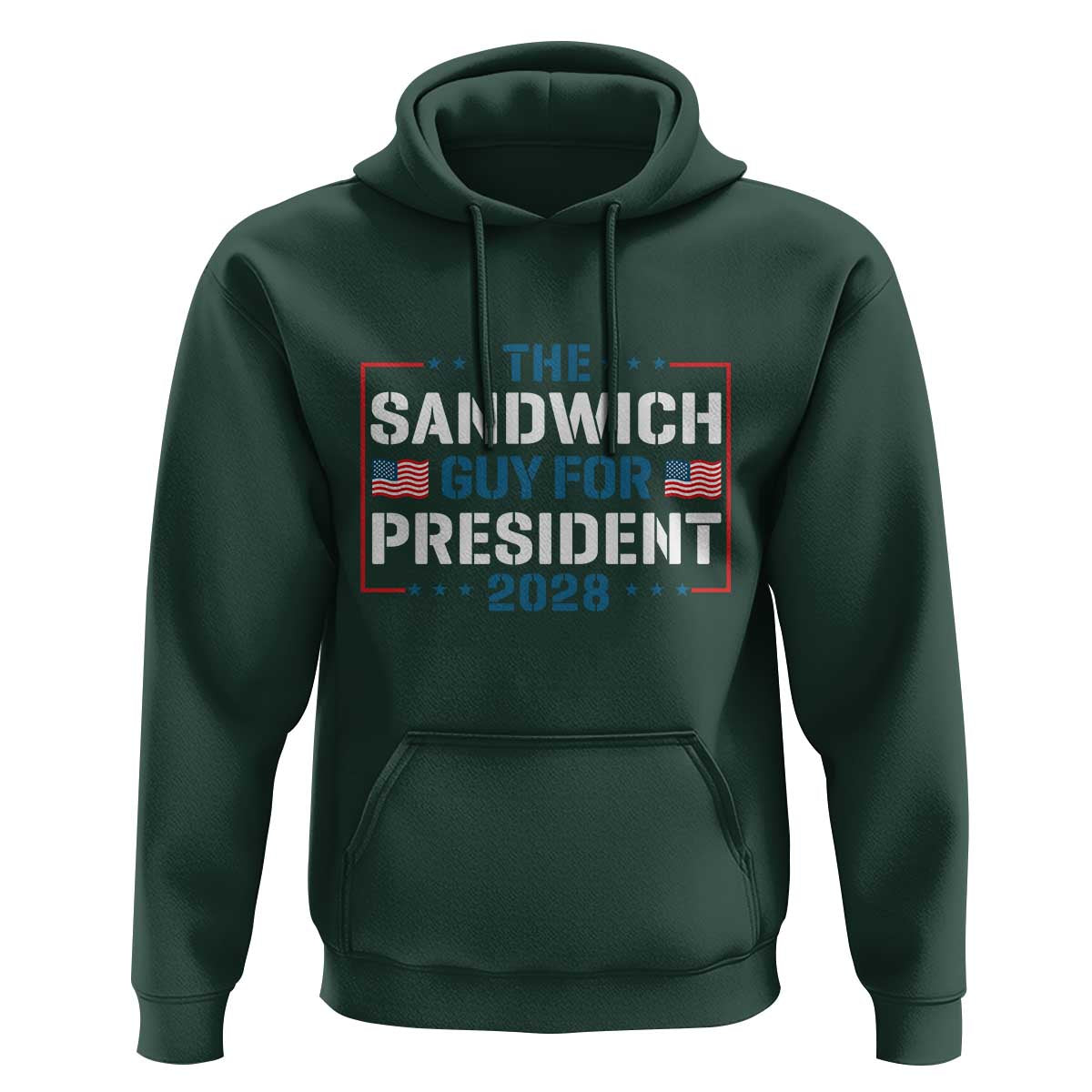 The Sandwich Guy for President 2028 Hoodie Free DC Funny Political Satire - Wonder Print Shop