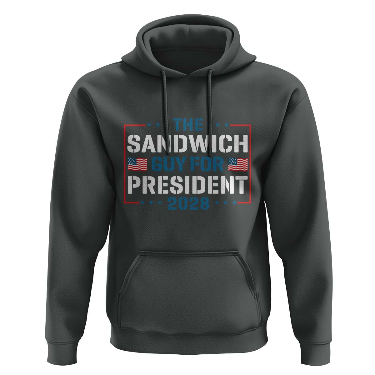 The Sandwich Guy for President 2028 Hoodie Free DC Funny Political Satire - Wonder Print Shop