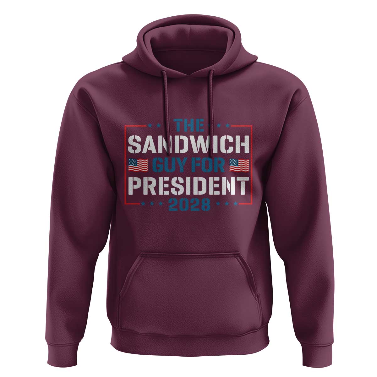 The Sandwich Guy for President 2028 Hoodie Free DC Funny Political Satire - Wonder Print Shop