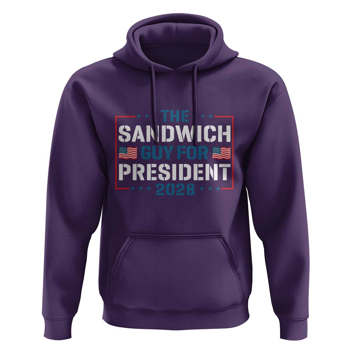 The Sandwich Guy for President 2028 Hoodie Free DC Funny Political Satire - Wonder Print Shop