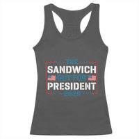 The Sandwich Guy for President 2028 Racerback Tank Top Free DC Funny Political Satire - Wonder Print Shop