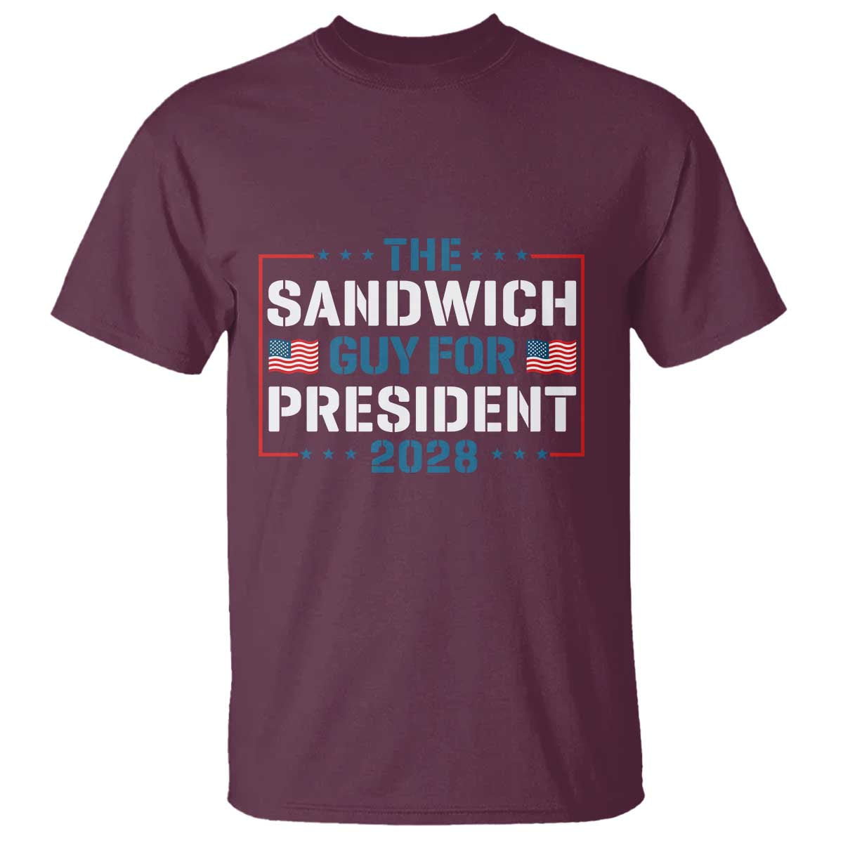 The Sandwich Guy for President 2028 T Shirt Free DC Funny Political Satire - Wonder Print Shop