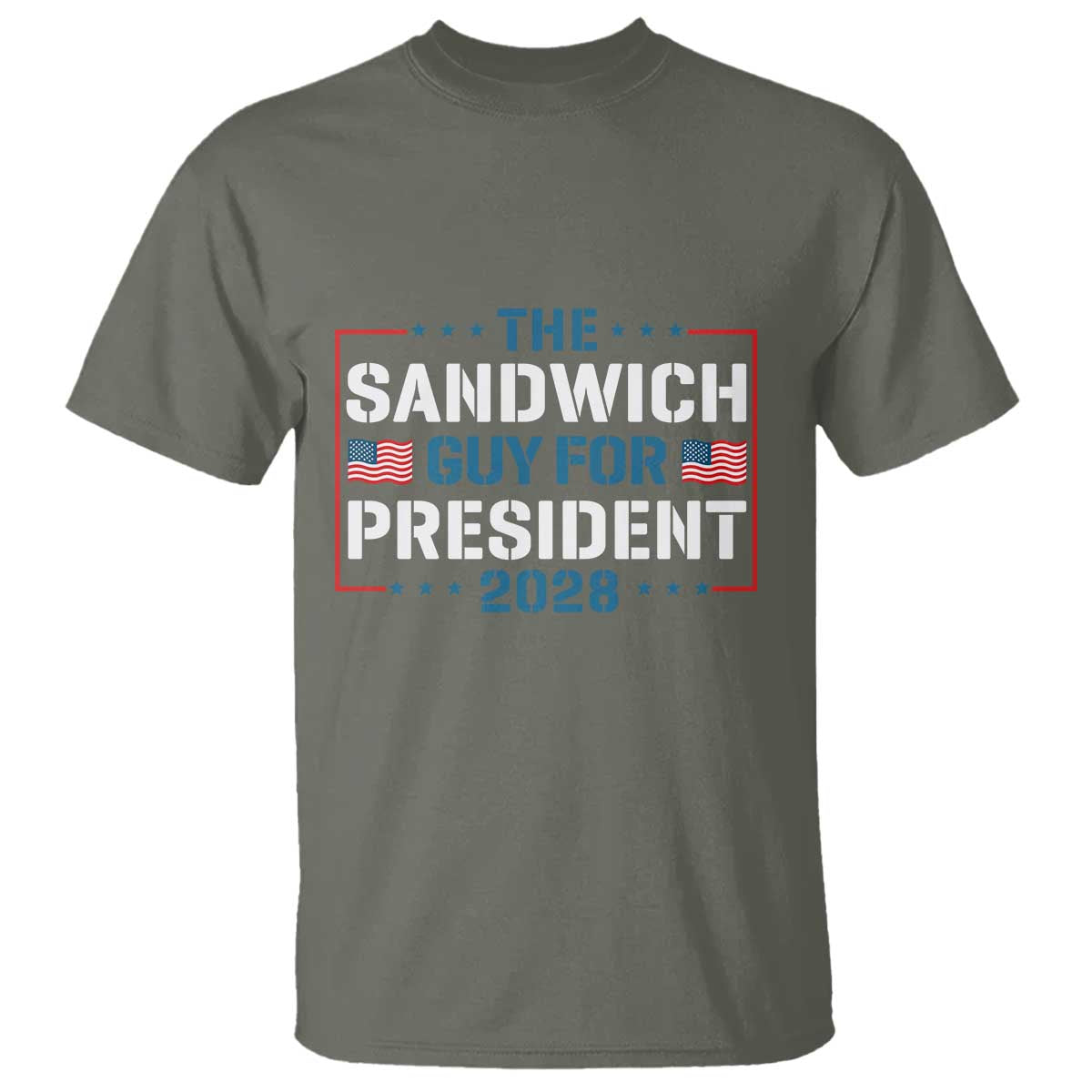 The Sandwich Guy for President 2028 T Shirt Free DC Funny Political Satire - Wonder Print Shop