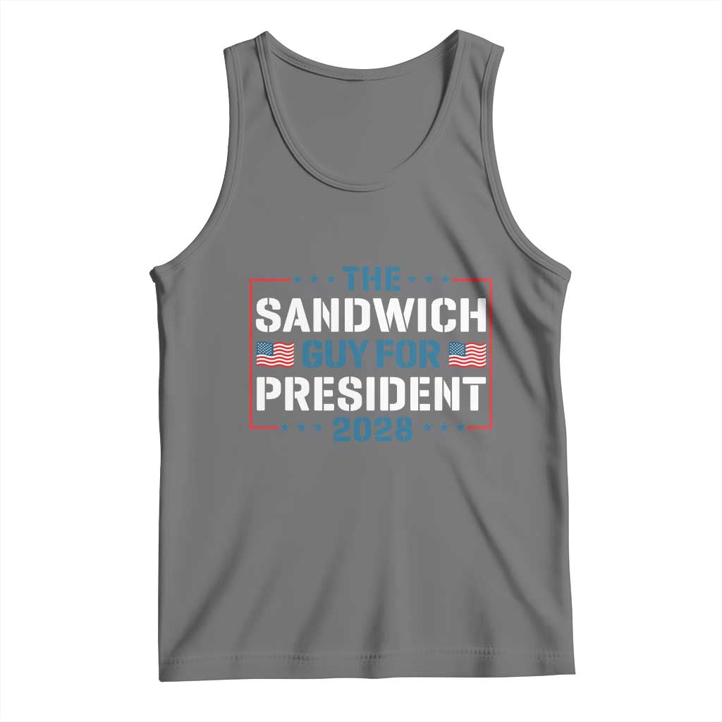 The Sandwich Guy for President 2028 Tank Top Free DC Funny Political Satire - Wonder Print Shop