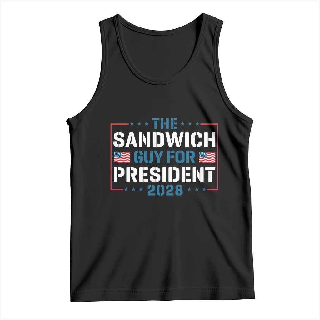 The Sandwich Guy for President 2028 Tank Top Free DC Funny Political Satire - Wonder Print Shop