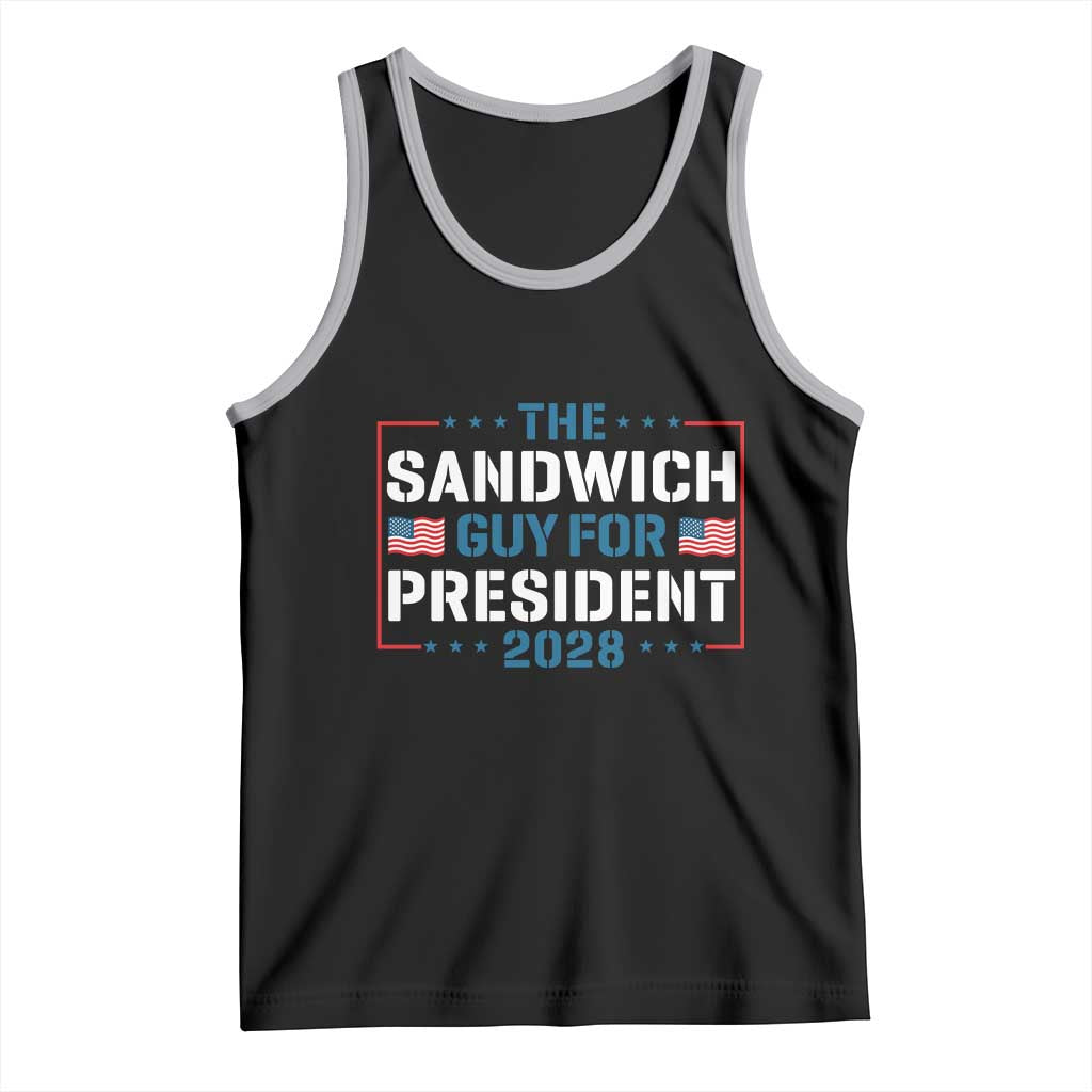 The Sandwich Guy for President 2028 Tank Top Free DC Funny Political Satire - Wonder Print Shop