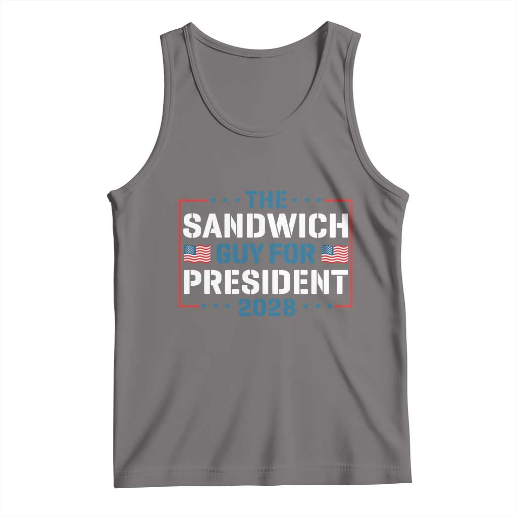 The Sandwich Guy for President 2028 Tank Top Free DC Funny Political Satire - Wonder Print Shop