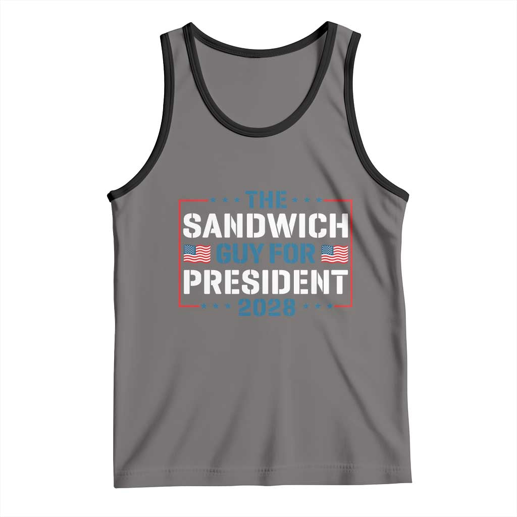 The Sandwich Guy for President 2028 Tank Top Free DC Funny Political Satire - Wonder Print Shop