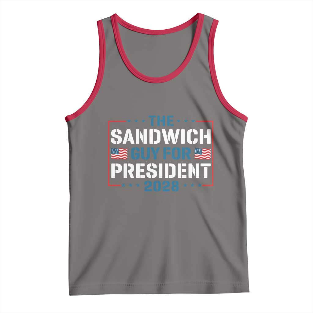 The Sandwich Guy for President 2028 Tank Top Free DC Funny Political Satire - Wonder Print Shop