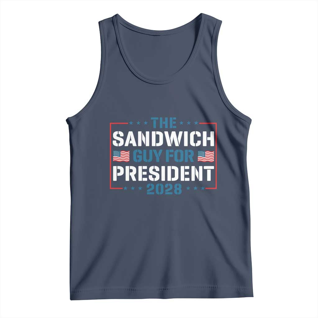 The Sandwich Guy for President 2028 Tank Top Free DC Funny Political Satire - Wonder Print Shop