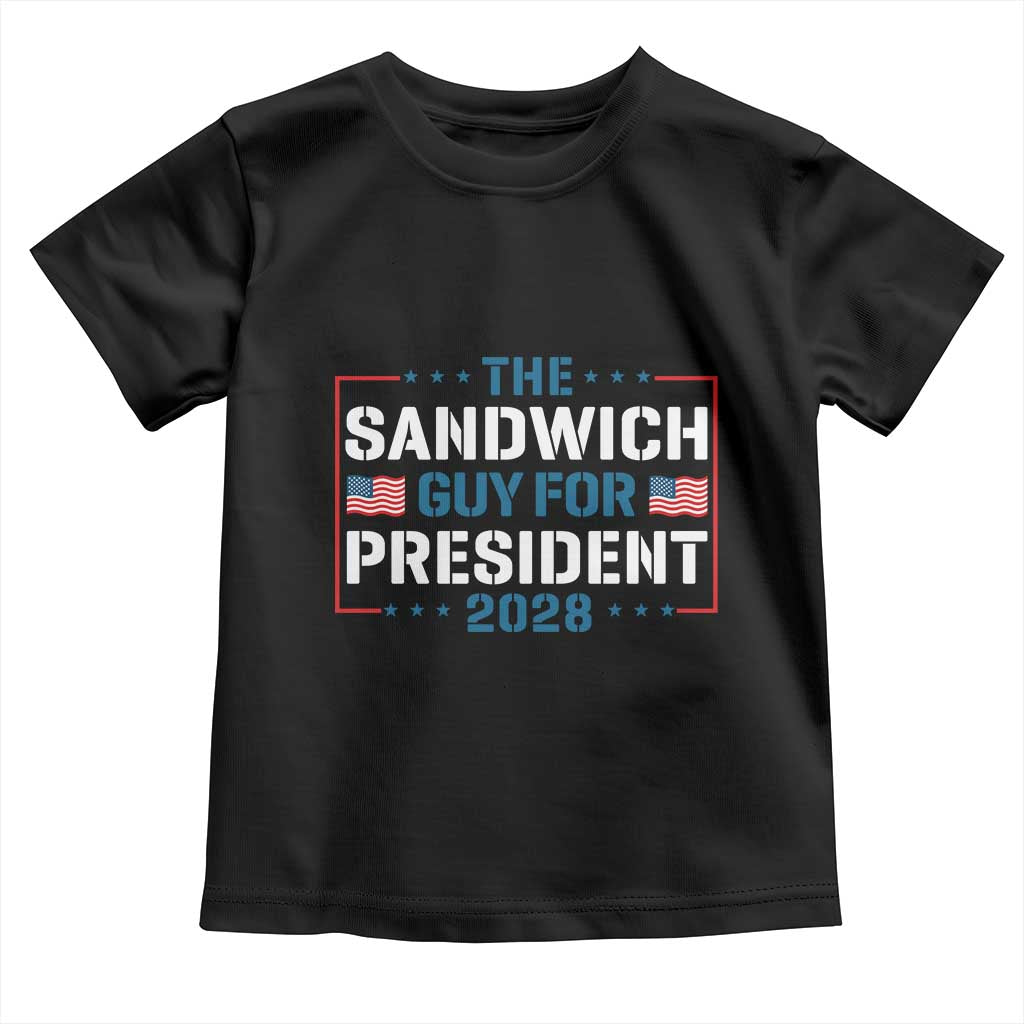 The Sandwich Guy for President 2028 Toddler T Shirt Free DC Funny Political Satire - Wonder Print Shop