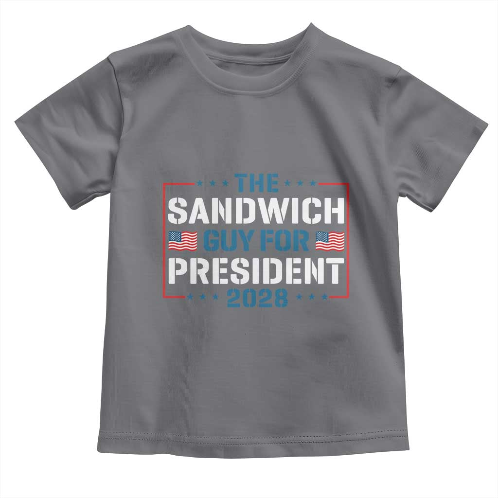 The Sandwich Guy for President 2028 Toddler T Shirt Free DC Funny Political Satire - Wonder Print Shop