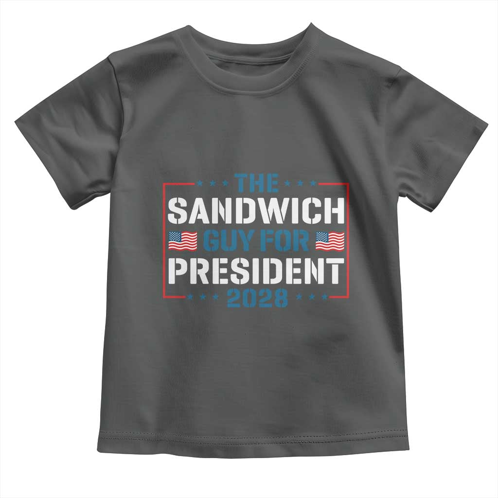 The Sandwich Guy for President 2028 Toddler T Shirt Free DC Funny Political Satire - Wonder Print Shop