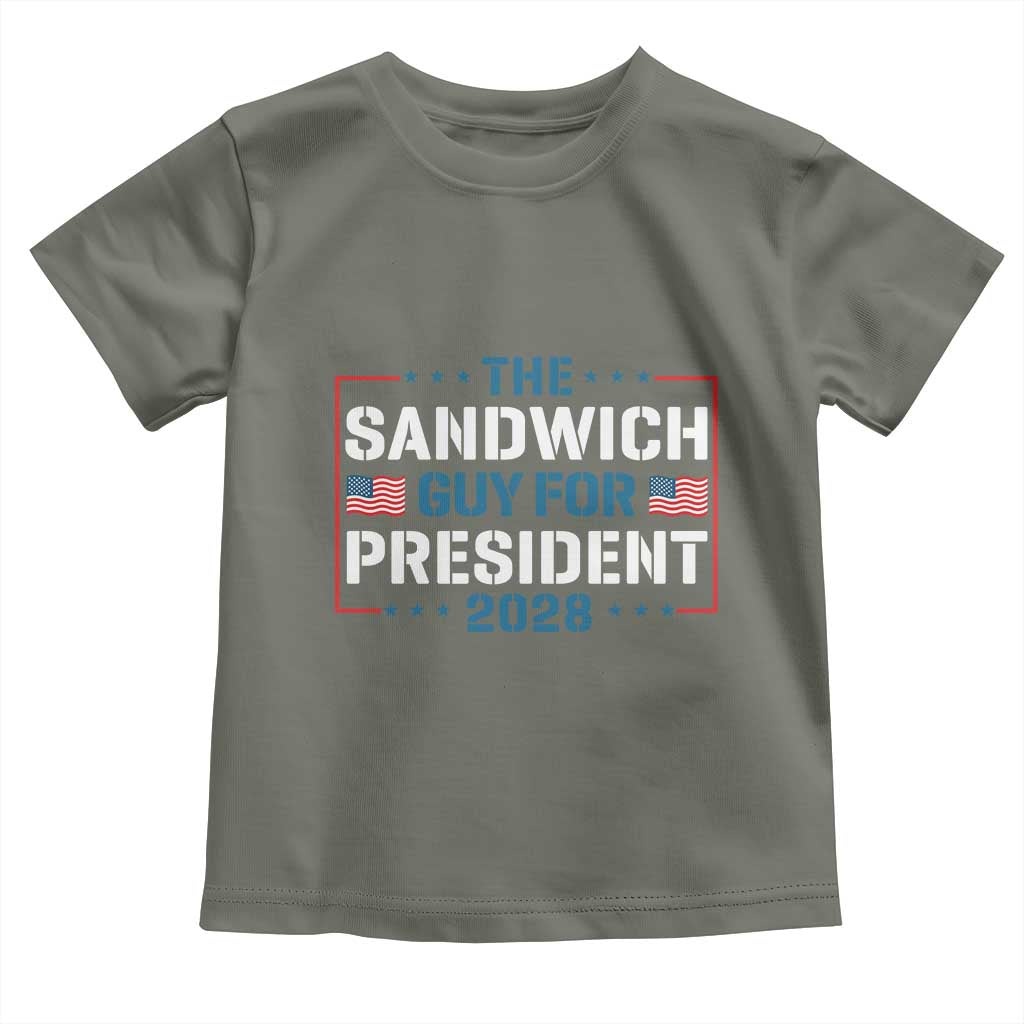 The Sandwich Guy for President 2028 Toddler T Shirt Free DC Funny Political Satire - Wonder Print Shop