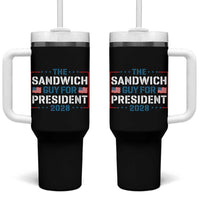 The Sandwich Guy for President 2028 Tumbler With Handle Free DC Funny Political Satire