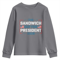 The Sandwich Guy for President 2028 Youth Sweatshirt Free DC Funny Political Satire - Wonder Print Shop