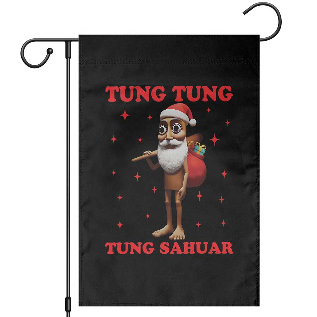 Funny Italian Brainrot Christmas Garden Flag Tung Tung Tung Sahur Meme - Wonder Print Shop