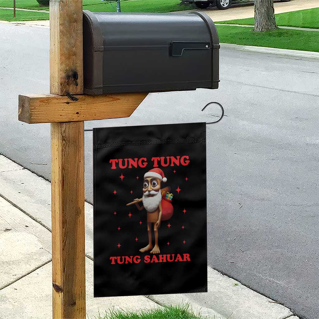 Funny Italian Brainrot Christmas Garden Flag Tung Tung Tung Sahur Meme - Wonder Print Shop