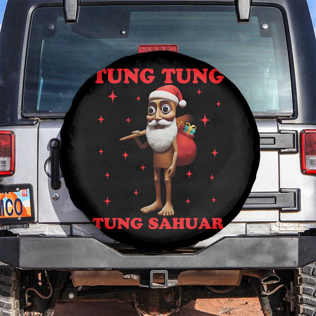 Funny Italian Brainrot Christmas Spare Tire Cover Tung Tung Tung Sahur Meme - Wonder Print Shop