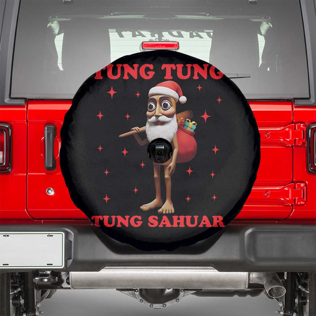 Funny Italian Brainrot Christmas Spare Tire Cover Tung Tung Tung Sahur Meme - Wonder Print Shop