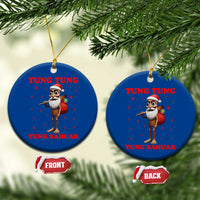 Funny Italian Brainrot Xmas Ceramic Ornament Tung Tung Tung Sahur Meme - Wonder Print Shop