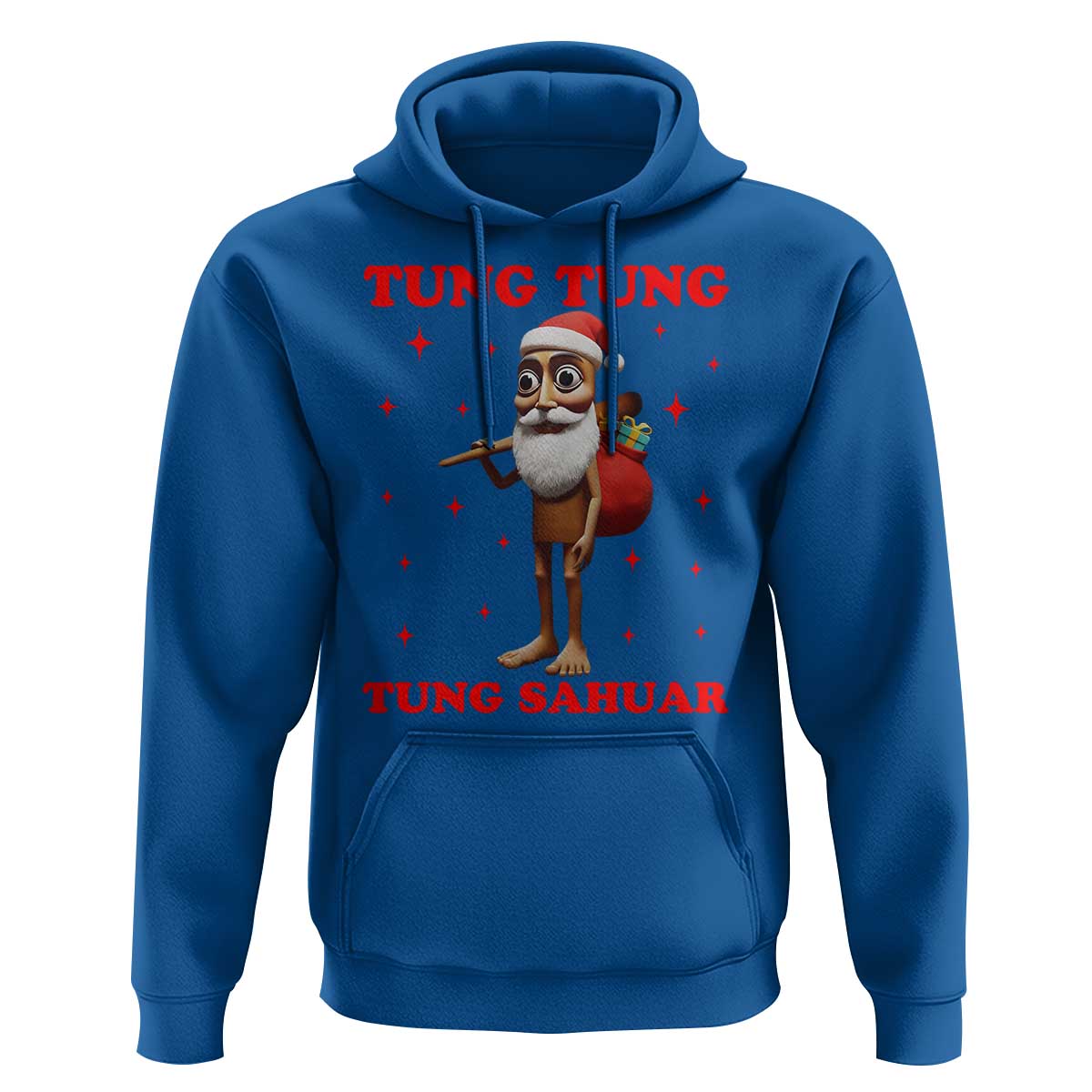 Funny Italian Brainrot Christmas Hoodie Tung Tung Tung Sahur Meme - Wonder Print Shop