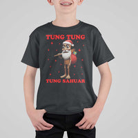 Funny Italian Brainrot Christmas T Shirt For Kid Tung Tung Tung Sahur Meme - Wonder Print Shop