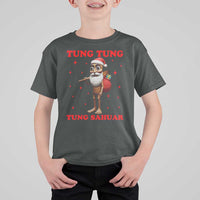 Funny Italian Brainrot Christmas T Shirt For Kid Tung Tung Tung Sahur Meme - Wonder Print Shop